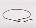 MORE FUN Multilayer Design Dark Brown Leather Cuff Bangle Thin Leather Rope Wristband Bracelet (silver)