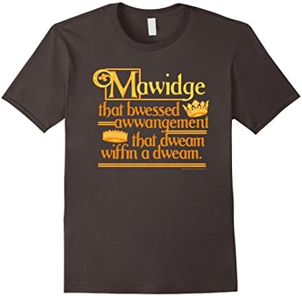 Mens Princess Bride Mawidge Speech T-Shirt 2XL Asphalt