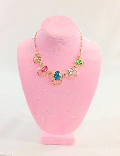 Bejeweled Display® Premium Quality Pink Graceful Necklace Bust Jewelry Display 11