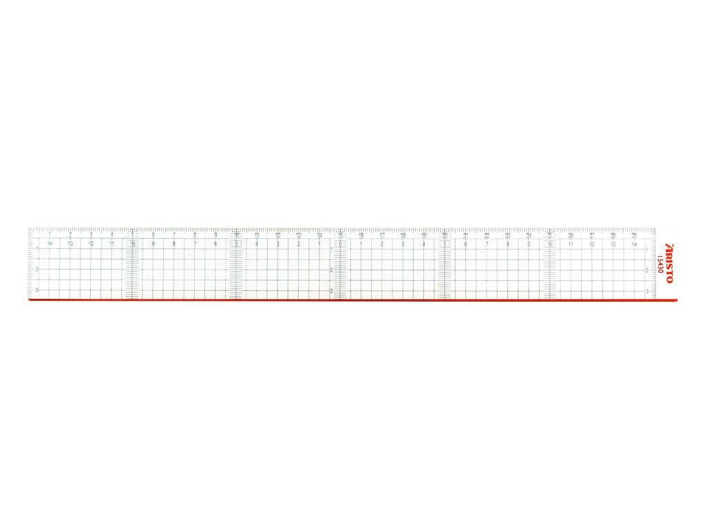 Aristo AR15430 Cutting Ruler Plexiglass 30 cm Transparent