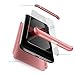 EMAXELER Xiaomi Redmi Note 6 Pro Case 3 in 1 Ultra Slim 360¡ãDegree Full Body Shockproof Protector Hard PC Plastic Anti-Scratch Cover for Xiaomi Redmi Note 6 Pro.3 in 1 PC:Rose Gold