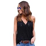 Women T-Shirt and Blouse,1PC Women Summer Vest Top Pullover Solid T-Shirt Sleeveless Casual Blouse