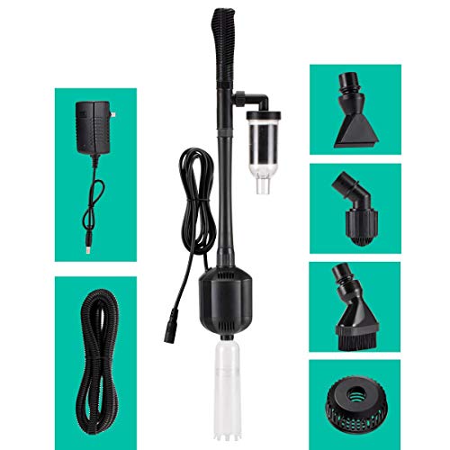 Hygger 12V DC 5in1 Aquarium Gravel Vacuum Cleaner Water Changer Kit