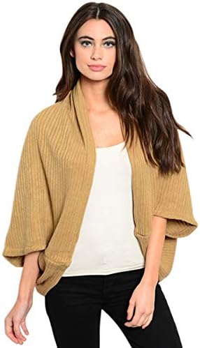 Classic Knit Open Poncho - Sweater Versatile Shawl Wrap Cardigan Tassel Kimono/Bolero/Fringe/Plaid/Aztec