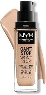 NYX Can’t Stop Won’t Stop 24H Full Coverage Foundation Vanilla Matte Waterproof