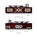 LuguLake Vinyl Record Player, 3-Speed Turntable, Belt Drive LP Vintage Phonograph, Built-in Speaker, Aux in and RCA Output, Wooden Finish (TN04)