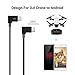 DJI Spark Micro USB to Micro USB OTG Cable 2ft Accessories for Mavic Pro, Platinum, Air, 2 Pro, Zoom Remote Controller 90 Degree Tablet Data Cable Right Angle Connector Cord