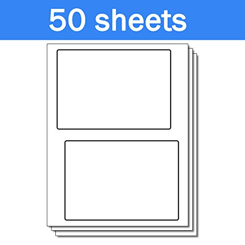 OfficeSmartLabels USPS Click-N-Ship (No Receipt) Shipping Labels for Laser & Inkjet Printers, 2 per sheet, White, 100 Labels , 50 sheets - Thumbnail 2