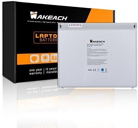 Wakeach Laptop Battery for Apple A1175 A1211 A1226 A1260 A1150 Macbook Pro 15-Inch,fits MA348 MA348/A MA348G/A MA348J/A Super Capacity Aluminum Body Li-Polymer [10.8V 5800mAh/63Wh]