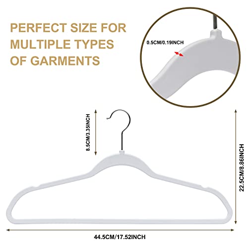 Quality Hangers 50 Pack NonVelvet Plastic Hangers for Clothes Heavy