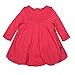 Burt's Bees Baby Baby Girls' Long Sleeve Organic Bubble Dress, Magenta Maple, 24 Months
