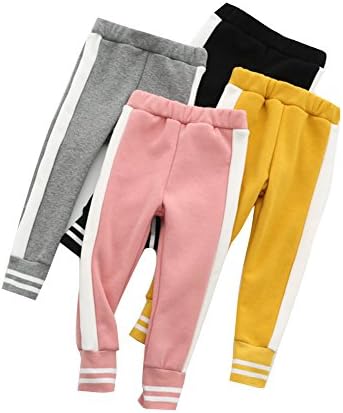 Infant Toddler Bottom Pants Winter Warm Cotton Baby Girls Boys Trousers Casual  Black 12-18M