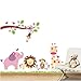 Nursery Wall Sticker Decals for Boys and Girls Children's Wall D¨¦cor Art Sticker Zoo Wall Decals