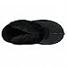 CLPP'LI Womens Slip on Faux Fur Warm Winter Mules Fluffy Suede Comfy Slippers-Black-10