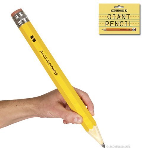 Archie McPhee - Really Big Pencil - Write and Erase! - Use it at Home, School, Anywhere - 15