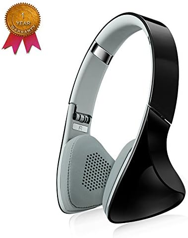 Wireless Bluetooth Headphones Over Ear, Wireless Sport Bluetooth Headset, Folding Design PC Stereo Headphone with mic and Soft Memory-Protein Earmuffs-SUOYANA (Black)