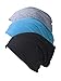 eBoot Unisex Stretch Beanie Cap Slouchy Hat Soft Sleep Hat Cap, 3 Pieces