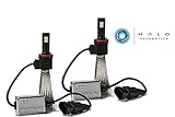 Halo Automotive Premium Fanless H11 LED Conversion Kit - 40w 8,000Lm 6000K White CREE - 2 Year Warranty