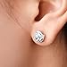 Women Elegant Flower Ear Stud 925 Sterling Silver Color Sakura Earrings