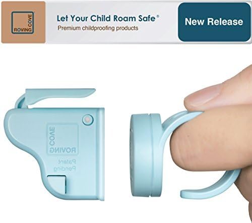 Roving Cove Cabinet Locks Magnetic, Baby Proofing Cabinets Drawers Cupboards Latches, Child Proof Kitchen, Optional Drill, Safe Lock (1 Lock)