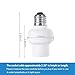 DEWENWILS Single Remote Control Light Socket HRLS13A-S Without Controller, Standard Medium E26/E27 Base (1 Programmable Light Socket Only)