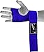 EMRAH Pro Boxing Hand Wraps Inner Gloves for Punching Padded Bandages Under Mitts, Quick Wraps, Fist Protector - MMA, Muay Thai, Kickboxing & Martial Arts Training (Blue, Small)