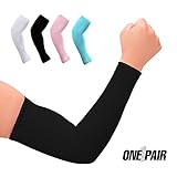 Msicyness Cover Arm Sleeves for Men & Women,UV Protection Golf Cooling Sleeve 1 Pair Sports Compression Sun Sleeves