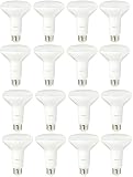 AmazonBasics 65 Watt Equivalent, Daylight, Dimmable, BR30 LED Light Bulb | 16-Pack