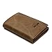 ID Stronghold RFID Blocking Trifold Wallet for Men - Crazy Horse Western Leather