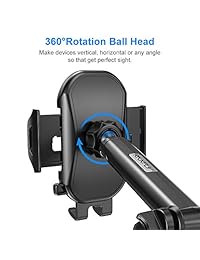 Cell Phone Holder for Car RAXFLY Windshield Air Vent Car Phone Mount 360 Degree Rotation Suction Cup Dashboard Phone Holder Car Mount Compatible with iPhone 8 7 Plus X XR XS Max Samsung Note 10 Plus