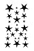 SPESTYLE waterproof non-toxic temporary tattoo stickersBody painting temporary tattoos waterproof temporary tattoo black star