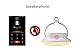 KOBWA LED Bluetooth Speaker with Mood Night Light - M7 Wireless Portable Touch Sensor Dimmable Lamp with Colorful Changing Music Play, Support FM Radio, TF Card, Handfree Call