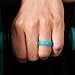 ThunderFit Womenís Silicone Wedding Ring - Rubber Wedding Band - 5.5mm Wide, 2mm Thick (Camo, Glitter-Pink, Light Pink,Dark Pink, Neon,Yellow, Teal, Black - Size 4.5-5 (15.7mm))