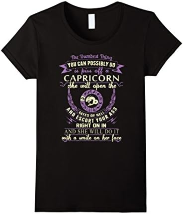 Women's I Am A Capricorn T-Shirt XL Black