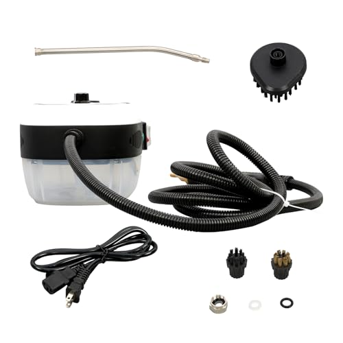 2500W 1000ml 110V White Small Portable High Temperature and High Pressure Steam Cleaner for Bathrooms Furniture Cars