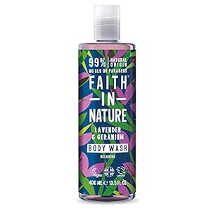 Faith-in-Nature-Natural-Lavender-Geranium-Body-Wash-Nourishing-Vegan-Cruelty-Free-Parabens-and-SLS-Free-400-ml Faith In Nature Natural Lavender and Geranium Body Wash, Nourishing, Vegan and Cruelty Free, No SLS or Parabens, 400 ml