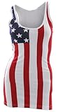 American Flag Junior's Tank - Red / White / Blue