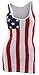 American Flag Junior's Tank - Red / White / Blue