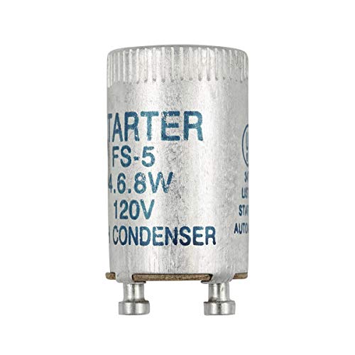 Norman Lamps FS5 Starter - Fluorescent Starter for 4W, 6W, 8W Lamps Turn and Lock Base