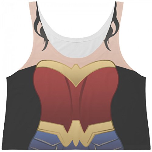 Wonder Woman Parody Costume Tank: All Over Printing Bella Women's Flowy Tank