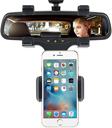 Zaptin 360° Car Rearview Mirror Mount Truck Auto Bracket Holder Cradle for iPhone