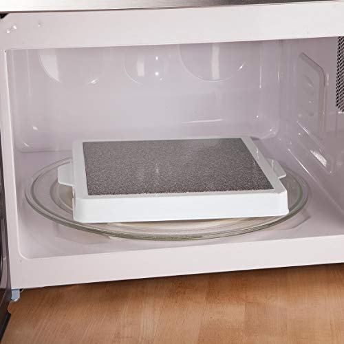 Cuisine Magic Microwave Ceramic Warming Plate + Tray with Cool Touch