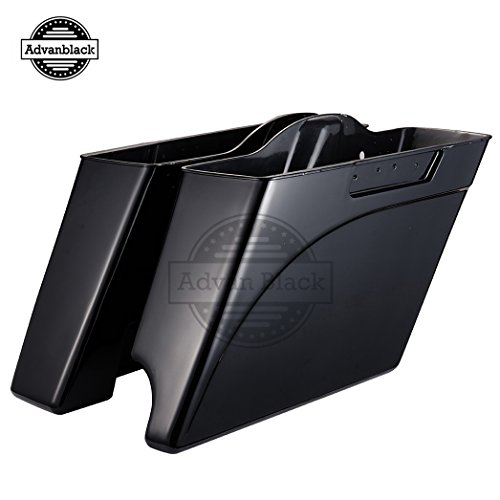 Buy Moto Onfire Extended Bags, Vivid/Glossy Black, 4.5 inch, 2 into 1