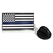 Thin Blue Line American Flag - Soft Enamel Metal Police Pin with Rubber Pin Back That Prevents Spinning. Perfect for Cop Uniform, Suit Lapel or Tie Tacks (Blue)