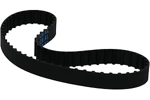 Heyiarbeit 128XL Rubber Timing Belt 5.08mm Pitch 10mm Width Industrial Timing Belt Synchronous Closed Loop Timing Belt for 3D Printers Black Tone