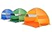 FiveJoy Instant Pop-Up Cabana Beach Tent - Automatic Setup in Seconds - Strong UV Protection - Light, Compact to take to the Park or Picnic - Easy Up, Portable Sun Shade Shelter for Kids, Pets, Family