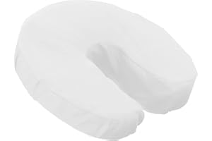 LONDON LINENS Soft & Heavy Microfiber Massage Tables Face Cradle Covers Cozies Fitted- 4 Pieces (4, White)