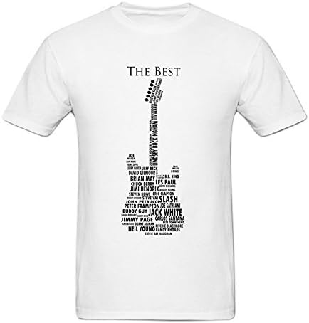 Guitar Legends 1959 American Standard Stratocaster Print T-shirt Men's T-shirt L White