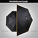 Golf Umbrella, Large Windproof Umbrella for Men, 62'' Wind Resistant Umbrella Auto Open Rain Umbrella Black Extra Large for Women, Double Canopy Oversized Stick Umbrella with Cover