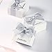 ZowBinBin Sterling Silver Round Cut Cubic Zirconia Stud Earrings, Halo Stud Earrings for Christmas Day, Valentine's Day, Anniversary, Birthday and Wedding/Engagement White